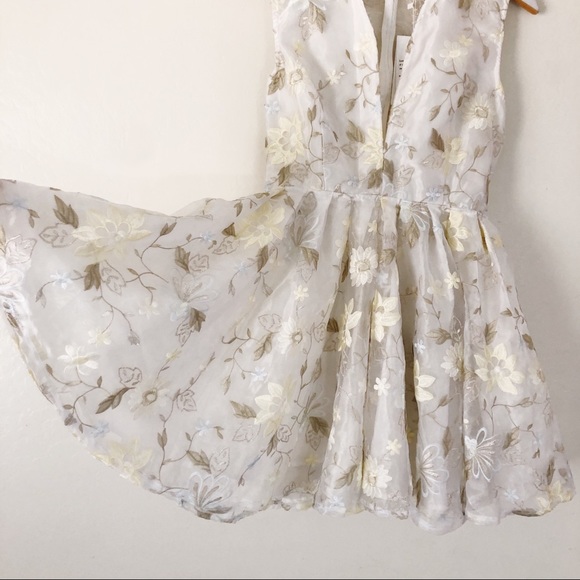 Lurelly Embroidered 3D Floral Mini Diana Dress - Picture 7 of 8